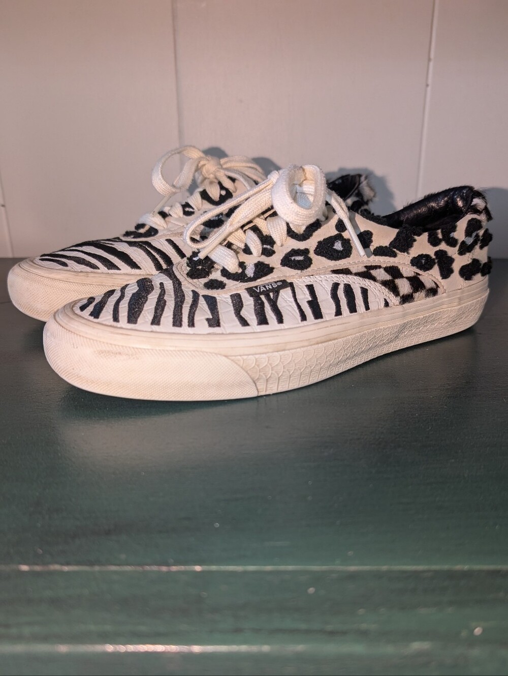 Vans UltraCush Acer Ni SP Mixed Media Animal Print Sneakers Shoes Men's 7